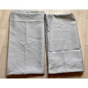 A Pair of Nicole Miller Gray Curtains 52" w x 94"